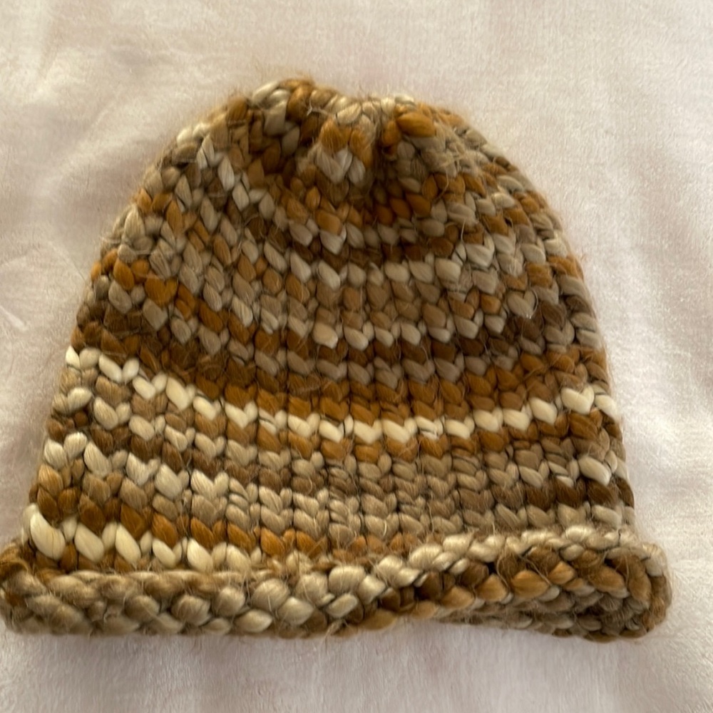 Hand-knitted hat